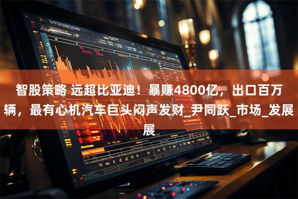 智股策略 远超比亚迪！暴赚4800亿，出口百万辆，最有心机汽车巨头闷声发财_尹同跃_市场_发展
